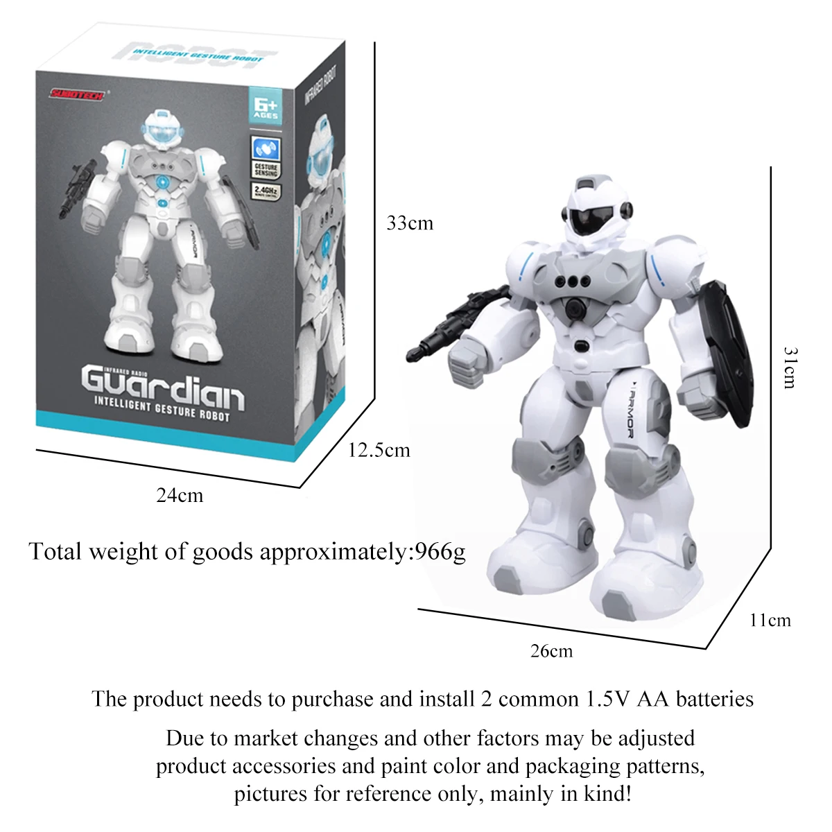 2.4GHz Programmable Gesture Robot – Dancing RC Robot, Batteries Included – image 6
