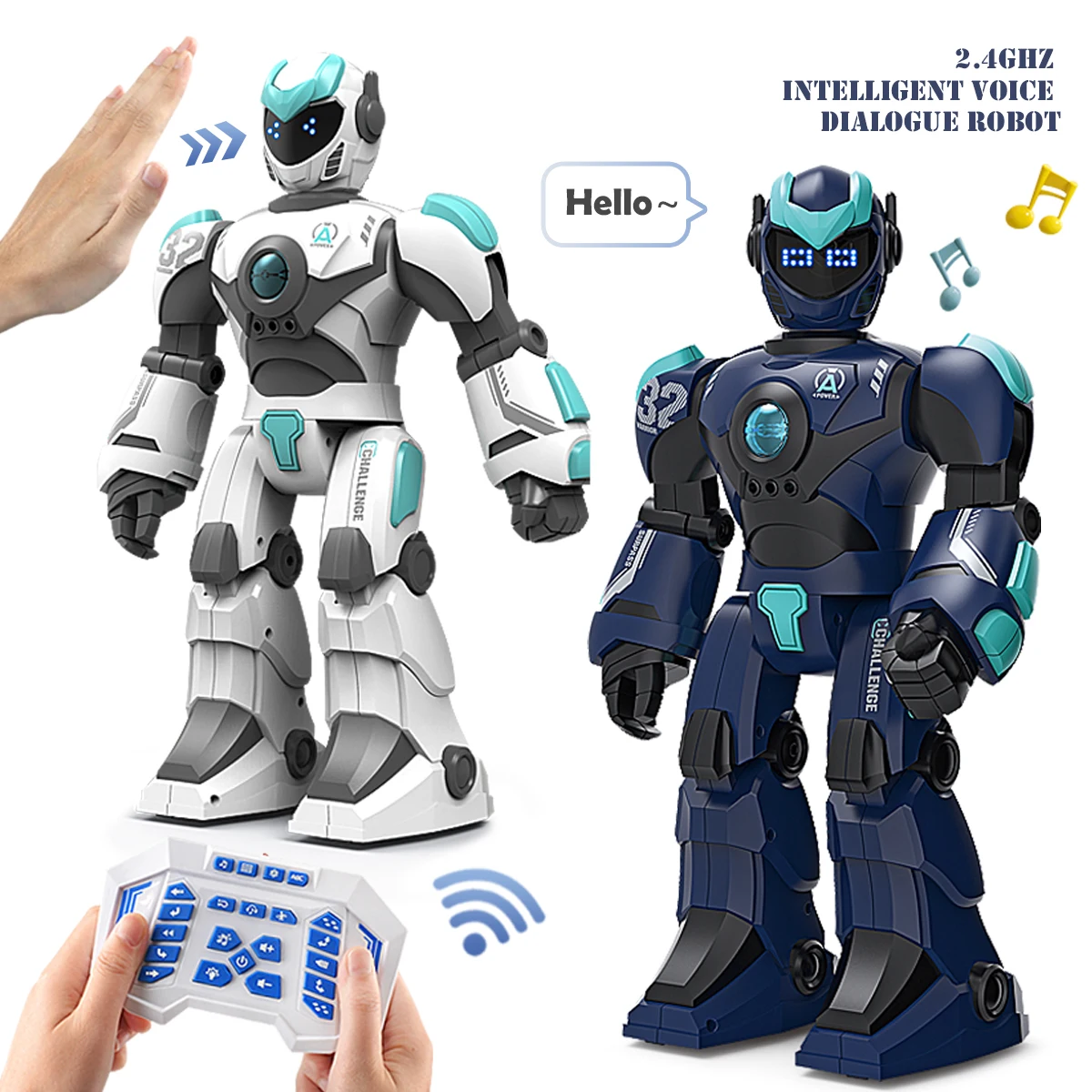 2.4GHz Programmable Gesture Robot – Dancing RC Robot, Batteries Included