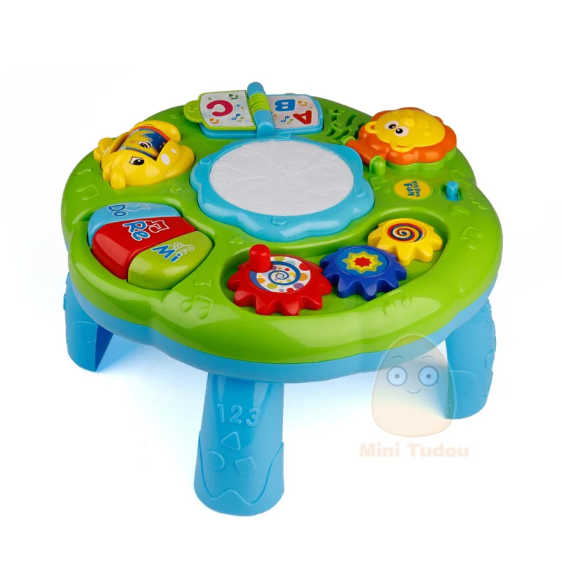 Mini Tudou Baby Music Learning Table – 5-Scale Keyboard, Lights & Sounds – image 9