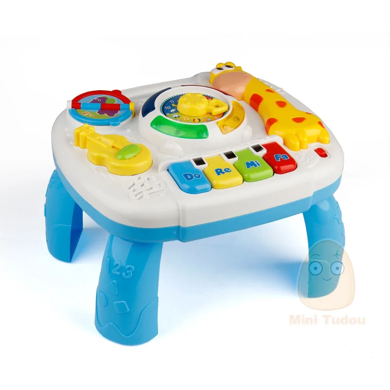 Mini Tudou Baby Music Learning Table – 5-Scale Keyboard, Lights & Sounds – image 7