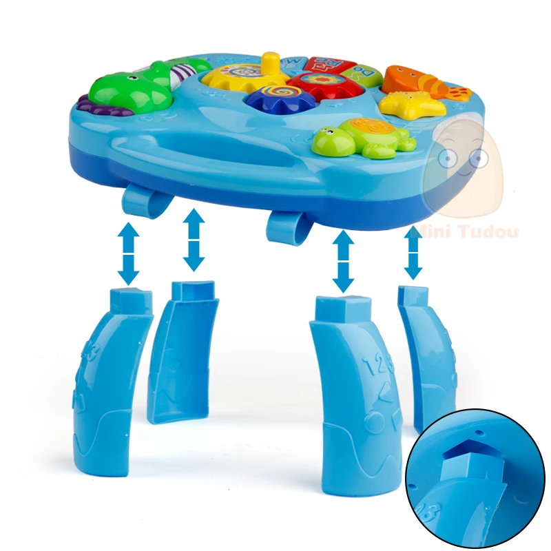 Mini Tudou Baby Music Learning Table – 5-Scale Keyboard, Lights & Sounds – image 5