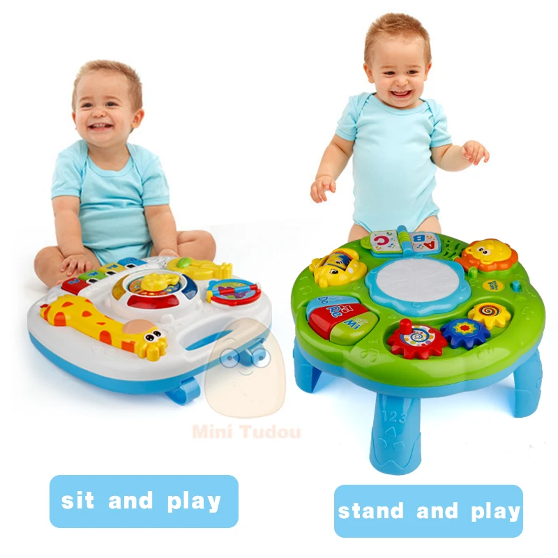 Mini Tudou Baby Music Learning Table – 5-Scale Keyboard, Lights & Sounds – image 2