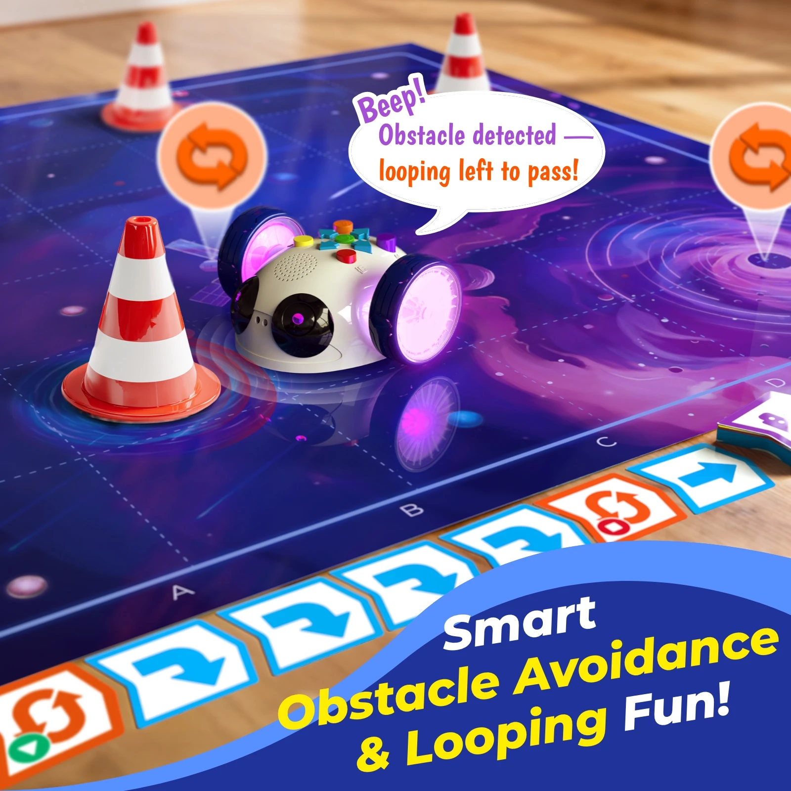 Apitor Robot Wheels – Screen-Free Coding with 48 Cards, Ages 3–6 – image 6