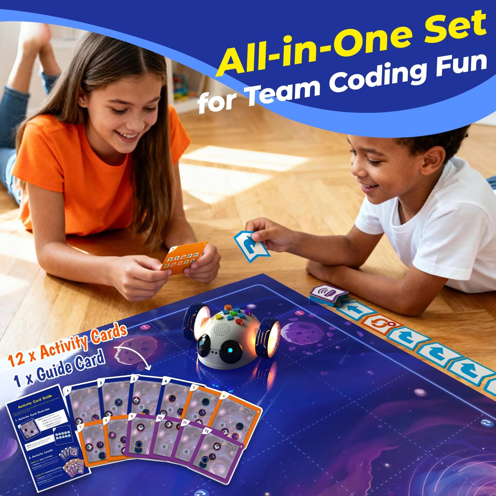 Apitor Robot Wheels – Screen-Free Coding with 48 Cards, Ages 3–6 – image 4