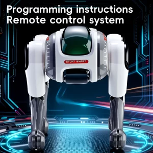 1508B Stunt Robot Dog – Dual Remote & Voice Control, Programmable Flips