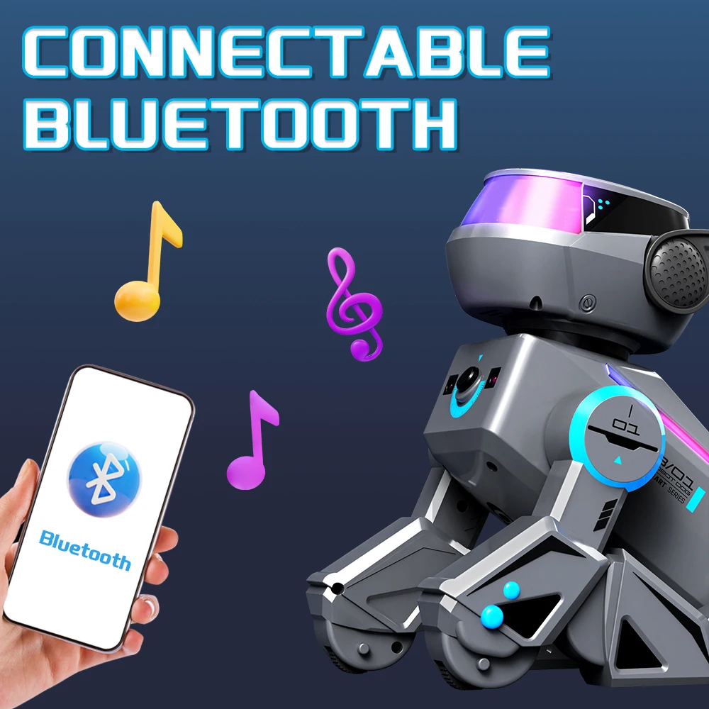 LED Robotic Dog – Bluetooth Music, Sliding Movement, Acrobatics & Light Show – image 3