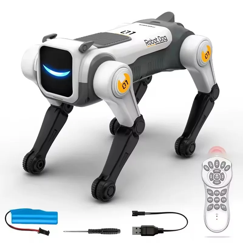 Voice-Command Stunt Robot Dog – Rolls, Frog Jumps, Programmable, Pink or White – image 8