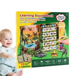 Toddler Sound Book – 10 Themes, Erasable Pages, Talking Pages