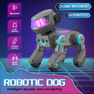 LED Robotic Dog – Bluetooth Music, Sliding Movement, Acrobatics & Light Show