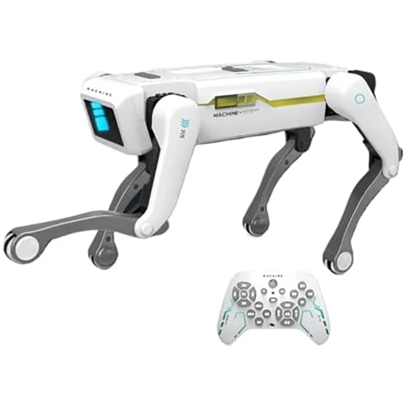 Mechanical Robot Dog with Turret – Programmable Moves, 50 m Remote Range