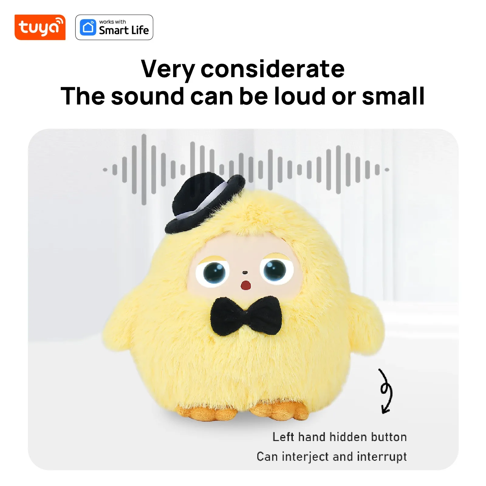 Tuya AI Plush Robot – Smart Voice, LED Eyes & Video Playback – image 8