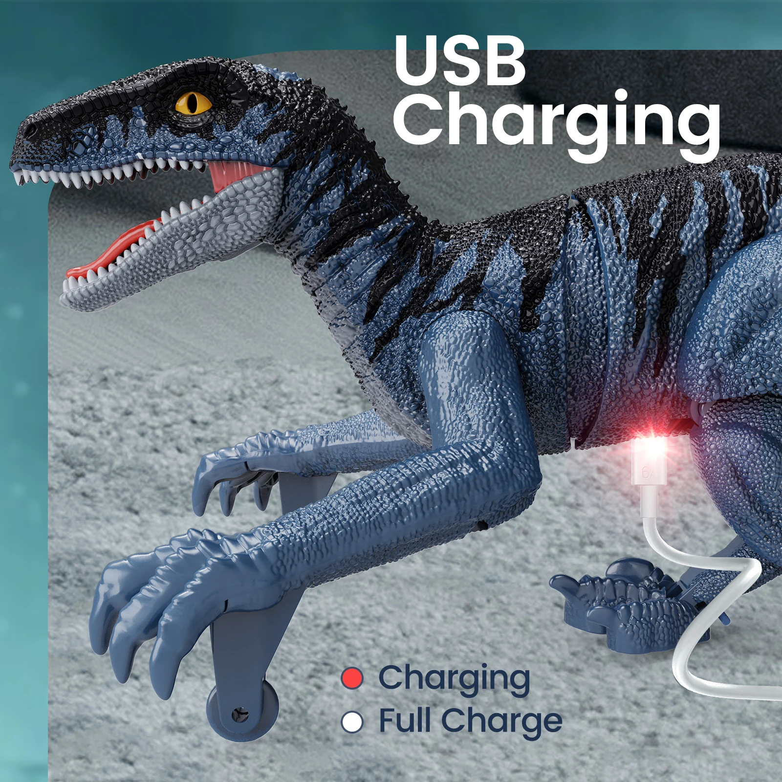 RC Velociraptor – Walking, Growling Dinosaur with Head & Tail Motion – image 4