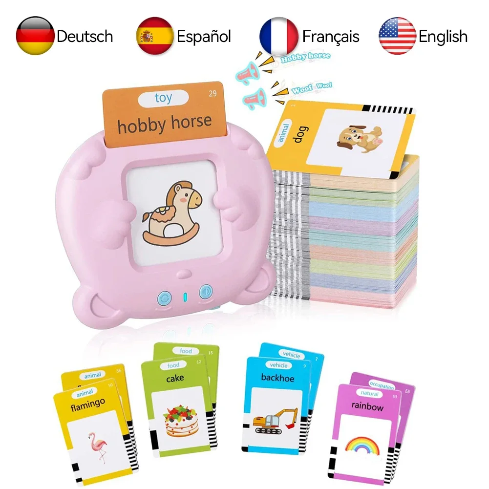 Cat Card Reader Learning Machine – 224 Sight Words, 112 Flash Cards