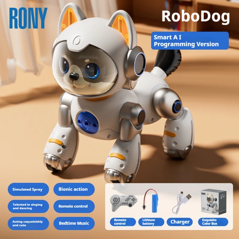 4DRC Y14 AI Robot Cat – Voice Control, Gesture Obstacle Avoidance, Mist Spray – image 4