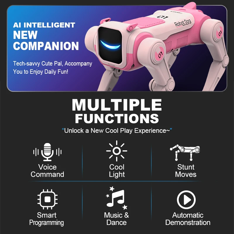Voice-Command Robot Dog – 360° Stunts & Programmable Dance Modes – image 5