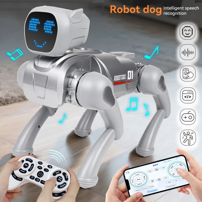 JJRC X1 "LumiLumi" Robot Dog – Wake-Word Voice, App Programming, LED Expressions