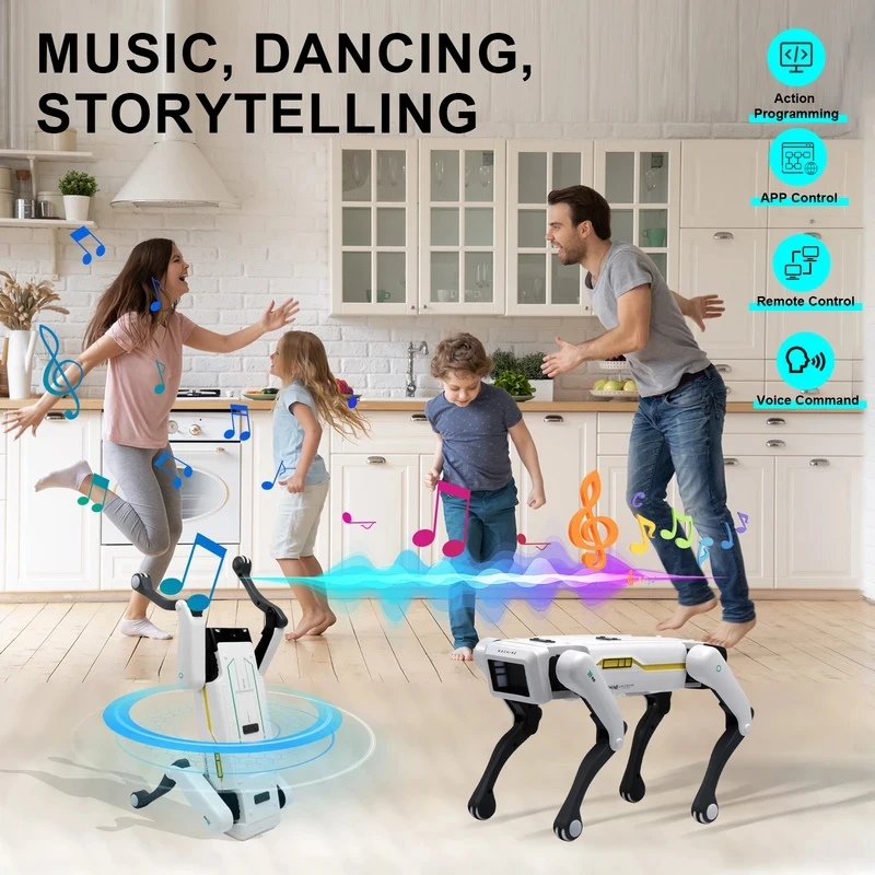 Mechanical Robot Dog with Turret – Programmable Moves, 50 m Remote Range – image 2