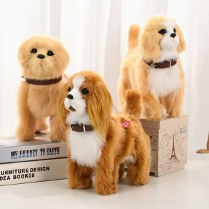 ZOCO Walking Plush Robot Dog – Voice Control, Nodding & Music
