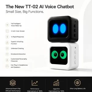 Chanmakers TT-02 AI Voice Robot – Emotion Recognition & Multilingual Chat