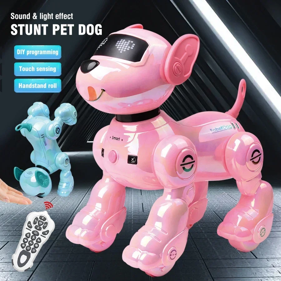 Kmoist Chrome Edition Stunt Robot Dog – UV-Plated Finish, Voice & Follow Mode – image 2