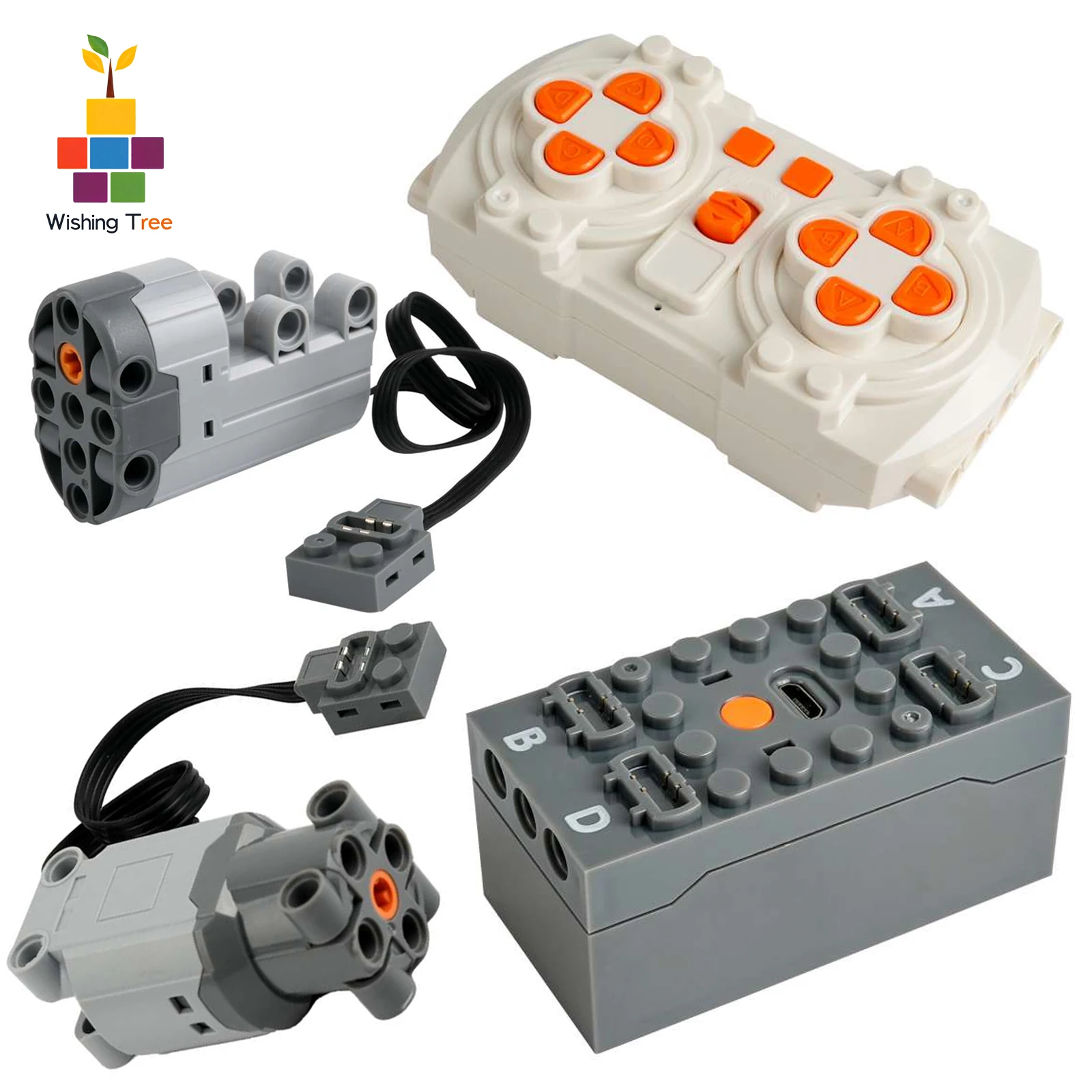 stemedu Programmable Motor & Servo Kit – App Coding, 8-Speed Remote