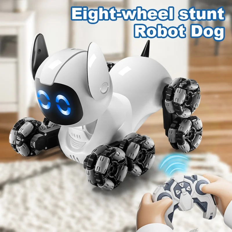4D-Y9 8WD Robot Dog Stunt Car – 2.4GHz, 40min Runtime, Complete Kit