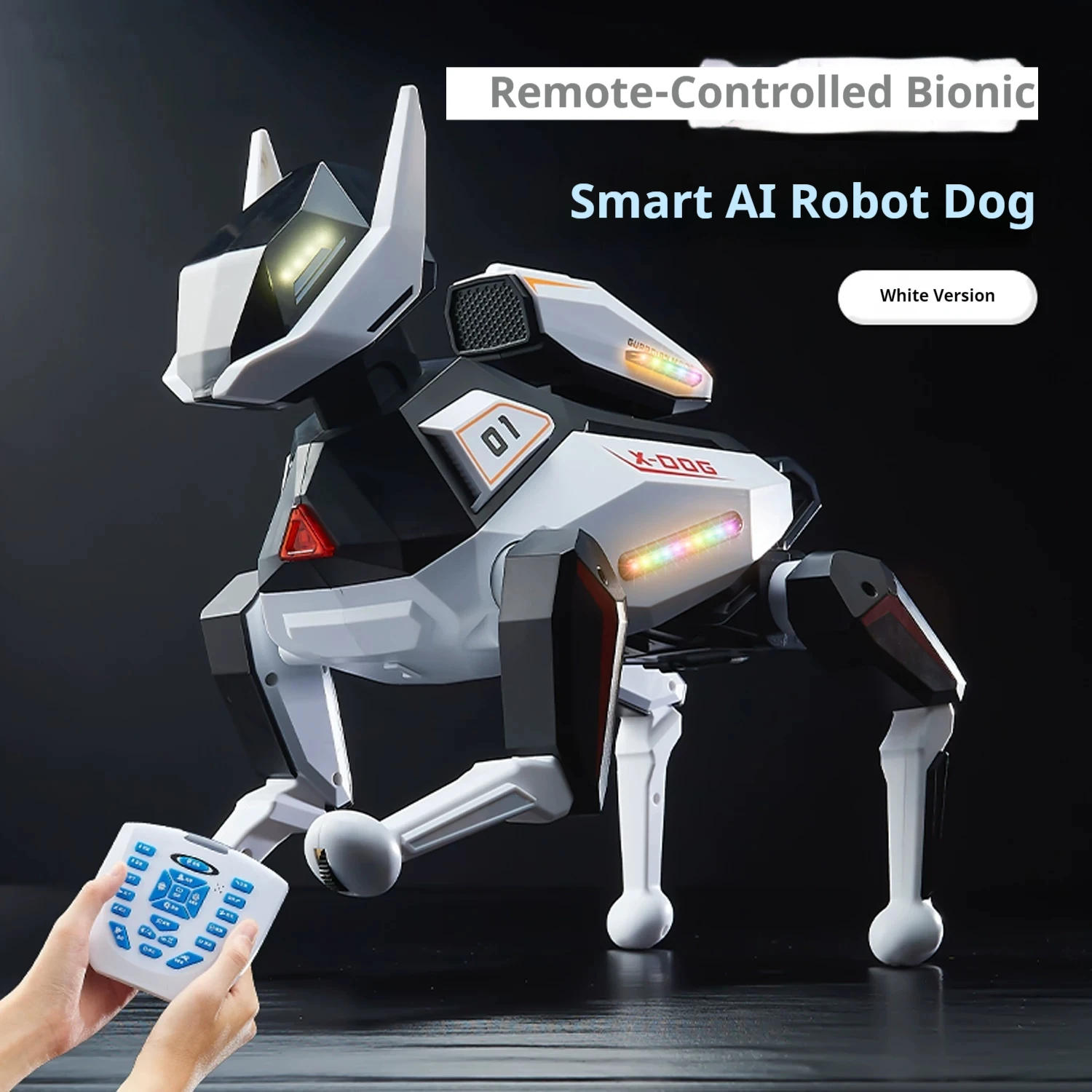 X-DOG Bionic AI Robot Dog – 2.4GHz Remote, LED Lights, Gift Box – image 7