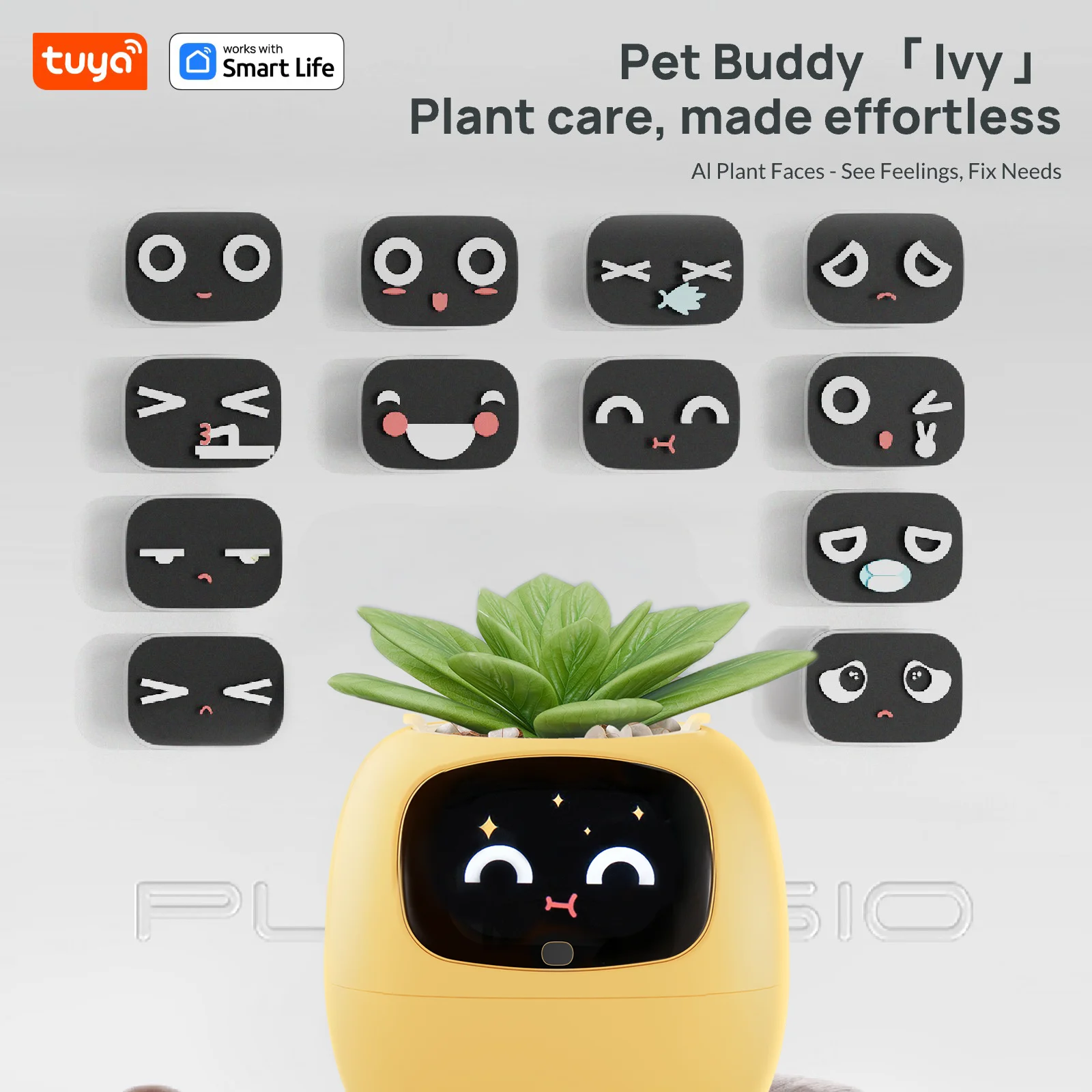 Tuya Ivy Smart Plant Pot – AI Plant Face with Water Alerts – image 11