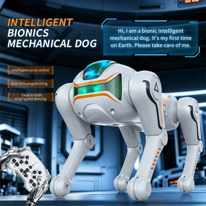 8858E "Zero" Bionic Robot Dog – Wake-Word Voice Control, Stunts & Lights – image 2