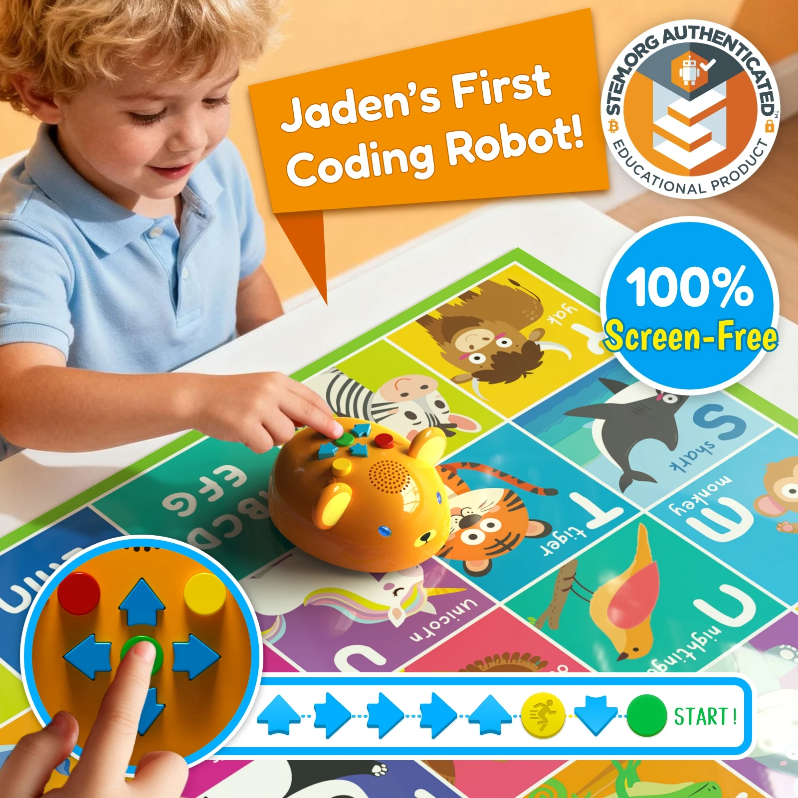 Apitor Coding Robot Bear – Screen-Free STEM Toy, Ages 3–6 – image 2