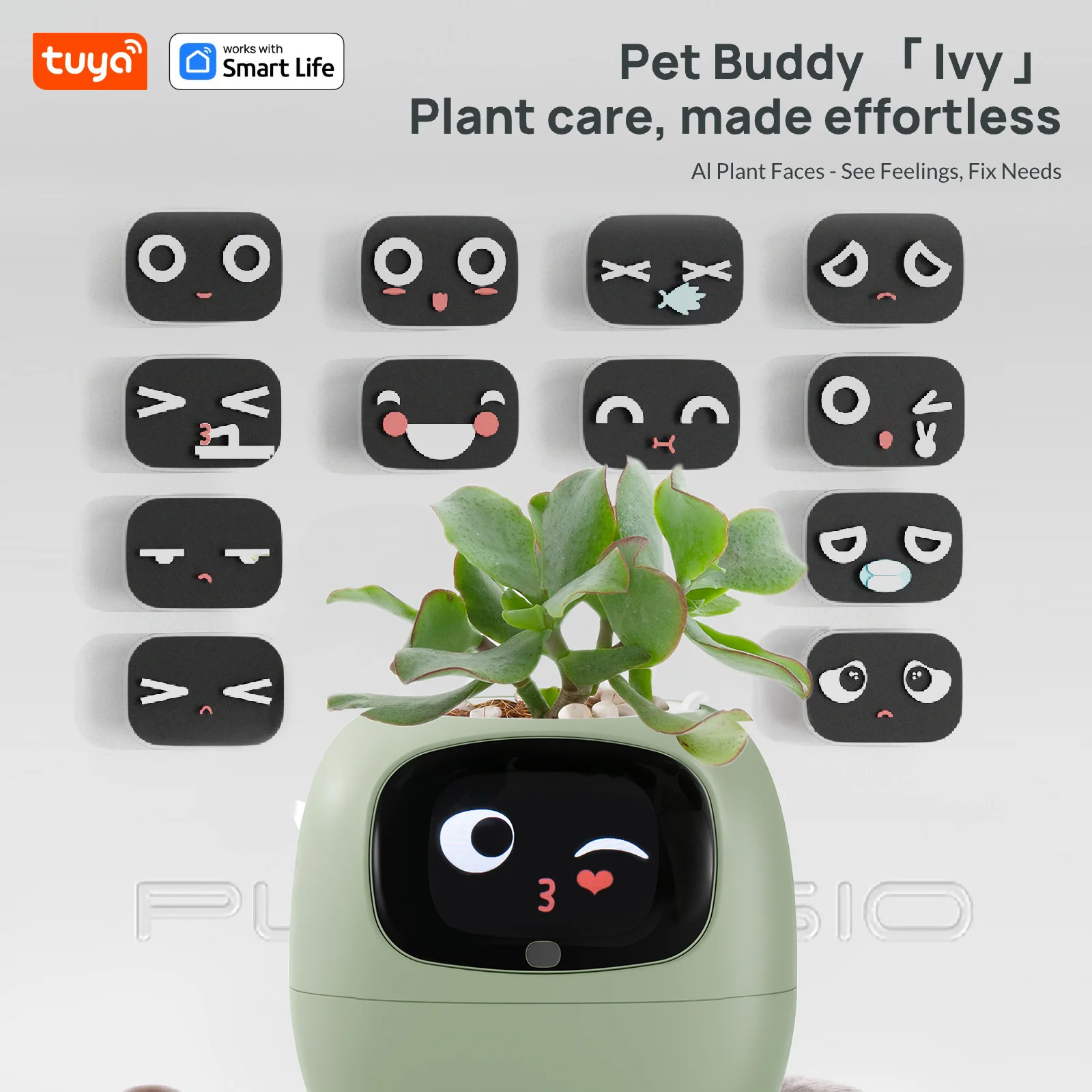 Tuya Ivy Smart Plant Pot – AI Plant Face with Water Alerts – image 10