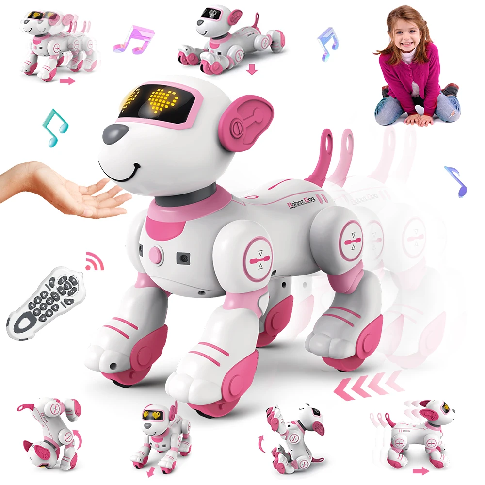 VATOS Interactive Robot Puppy – Chin Touch, Infrared Follow, 17 Functions, Programmable – image 8