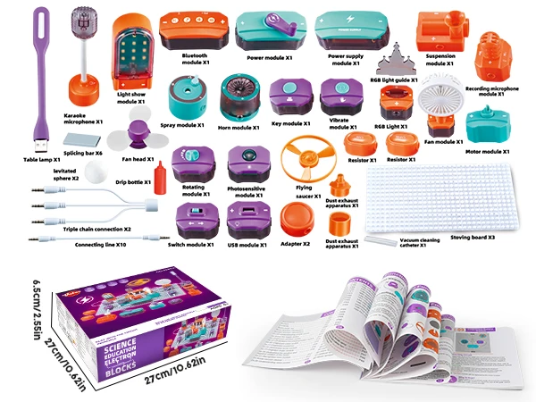 Science Circuit Kit – 53 Snap-Together Electronics Components – image 7