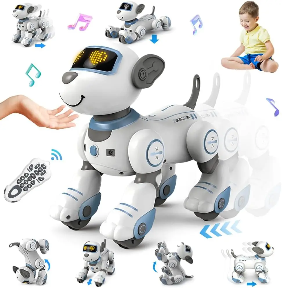 VATOS Interactive Robot Puppy – Chin Touch, Infrared Follow, 17 Functions, Programmable – image 7