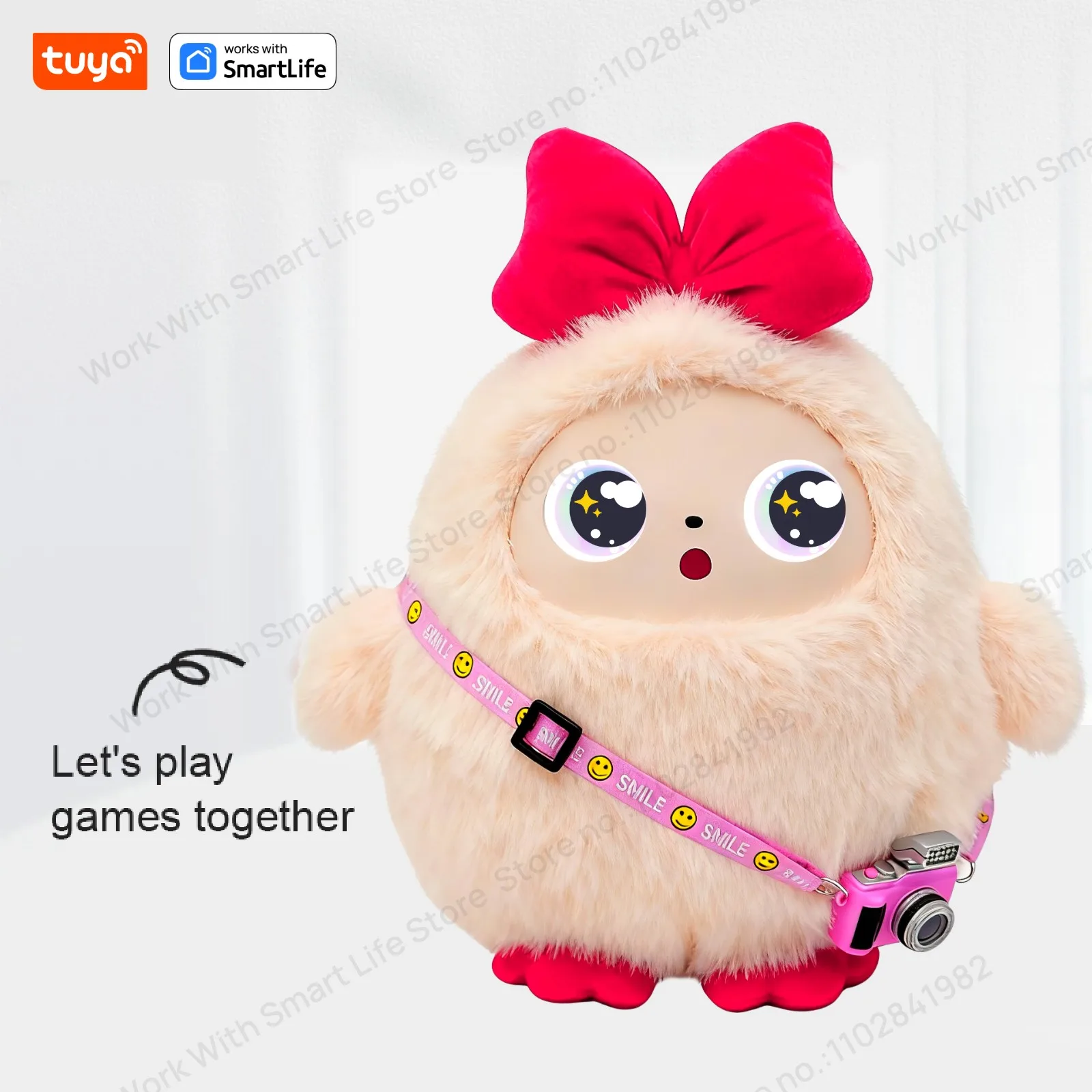 AI Plush Robot Companion – LED Eyes, Dual Dialogue Modes, Tuya App – image 2