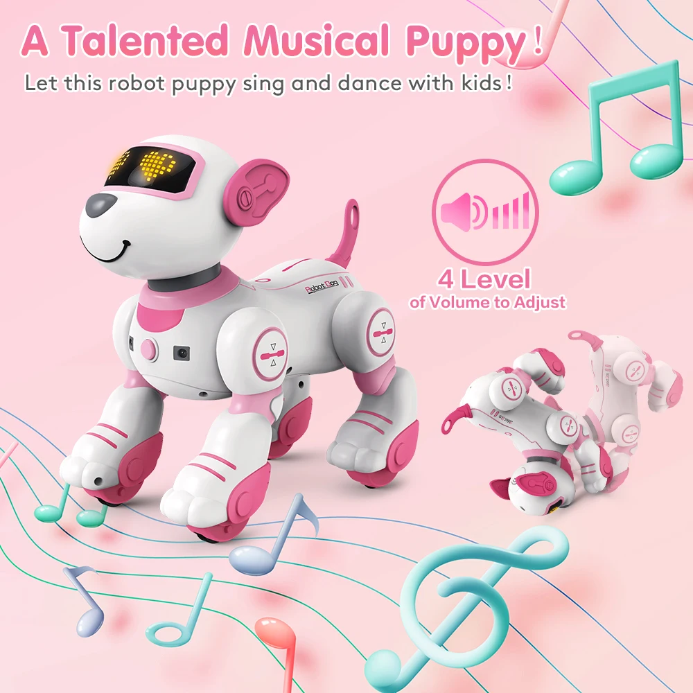 VATOS Interactive Robot Puppy – Chin Touch, Infrared Follow, 17 Functions, Programmable – image 5