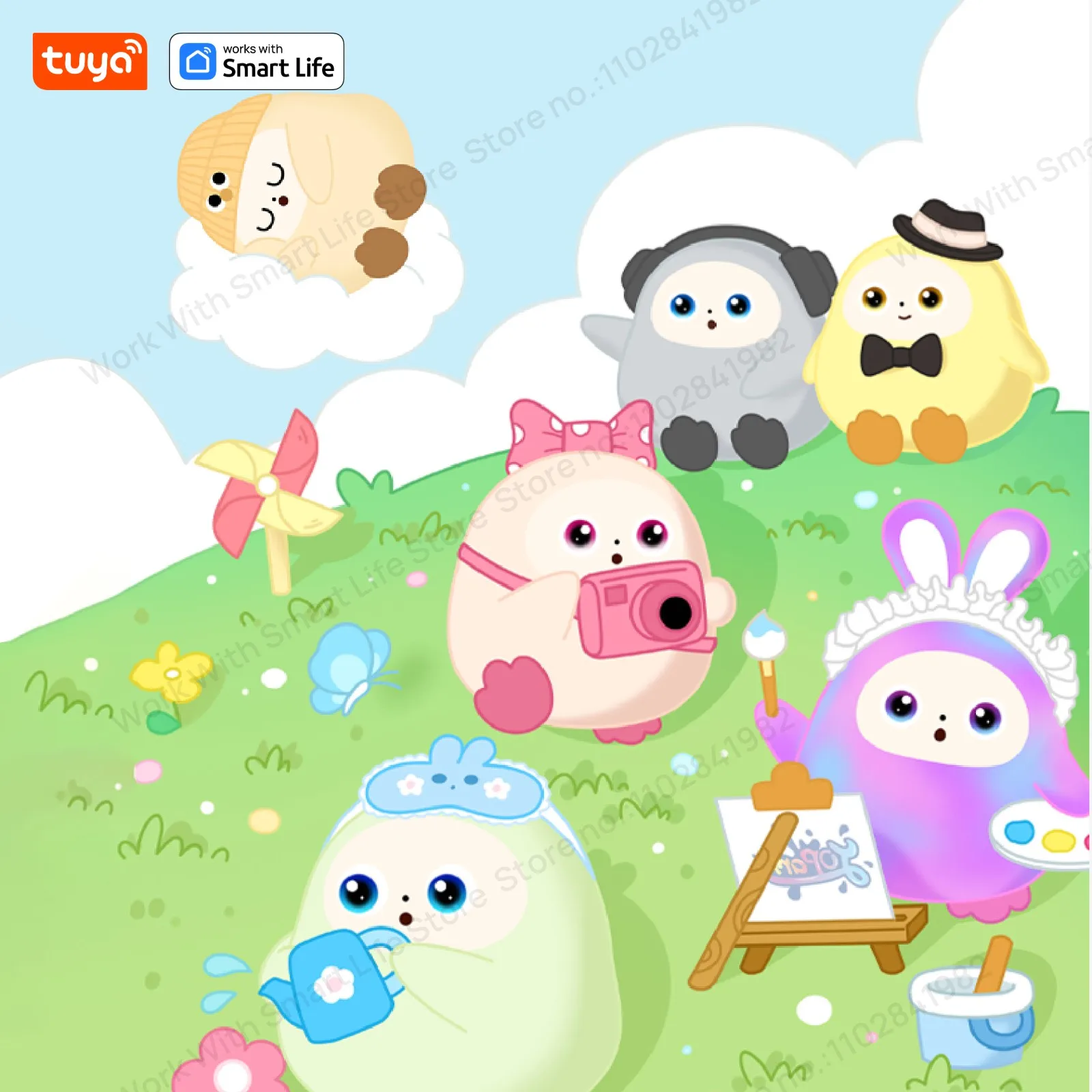 AI Plush Robot Companion – LED Eyes, Dual Dialogue Modes, Tuya App – image 5