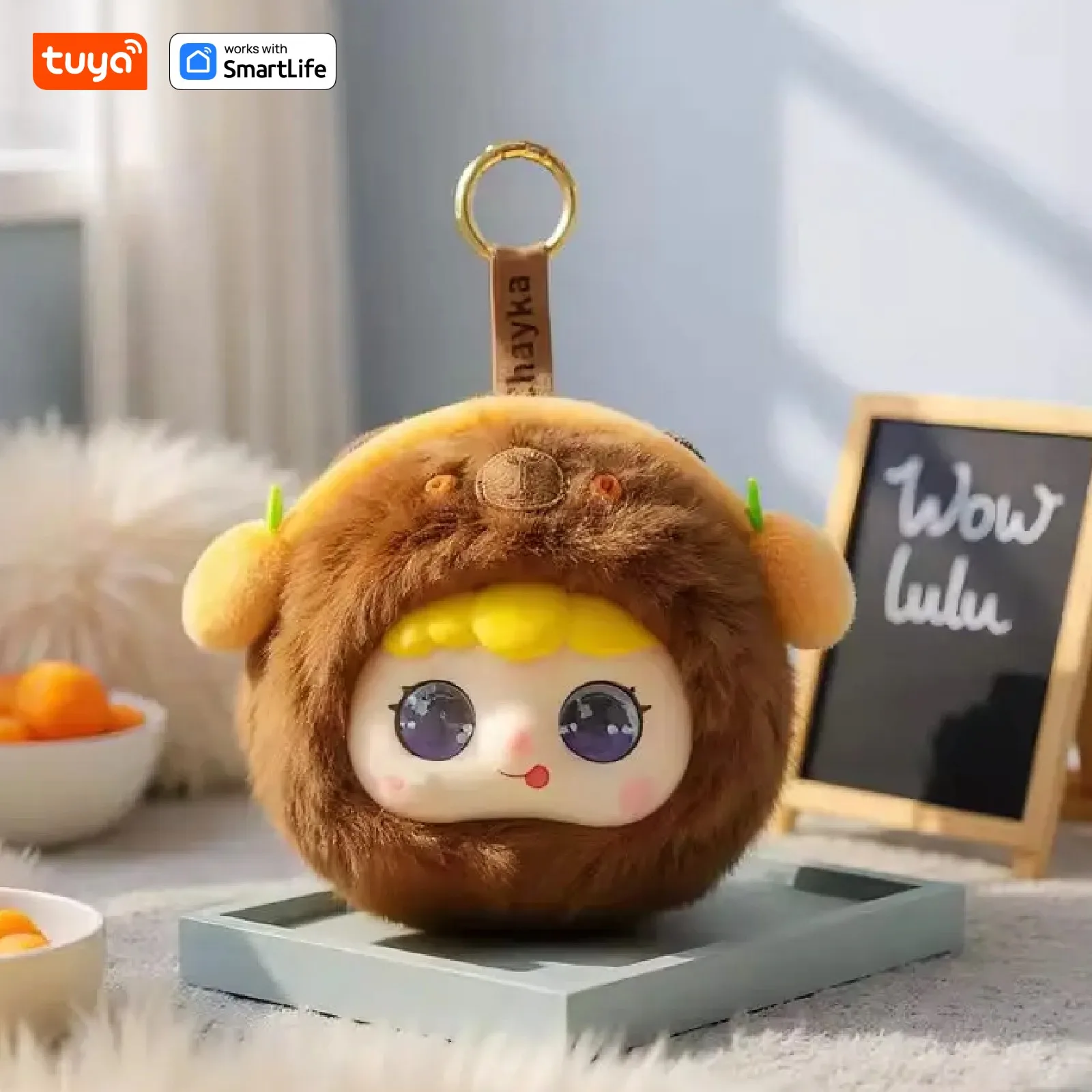 Capybara Tuya AI Plush Robot – 13-Language Voice Control, LED Eyes – image 2