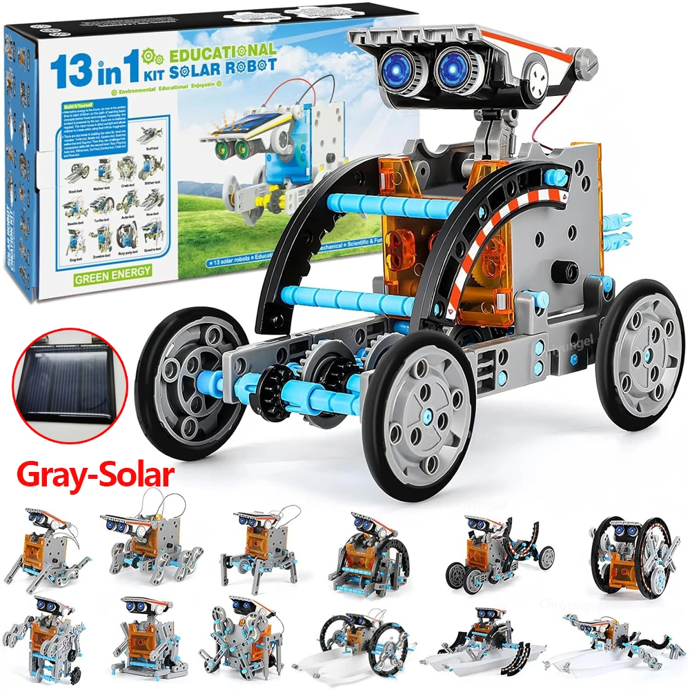 Solar Robot Construction Kit – Builds 13 or 25 Models, Battery-Free – image 7