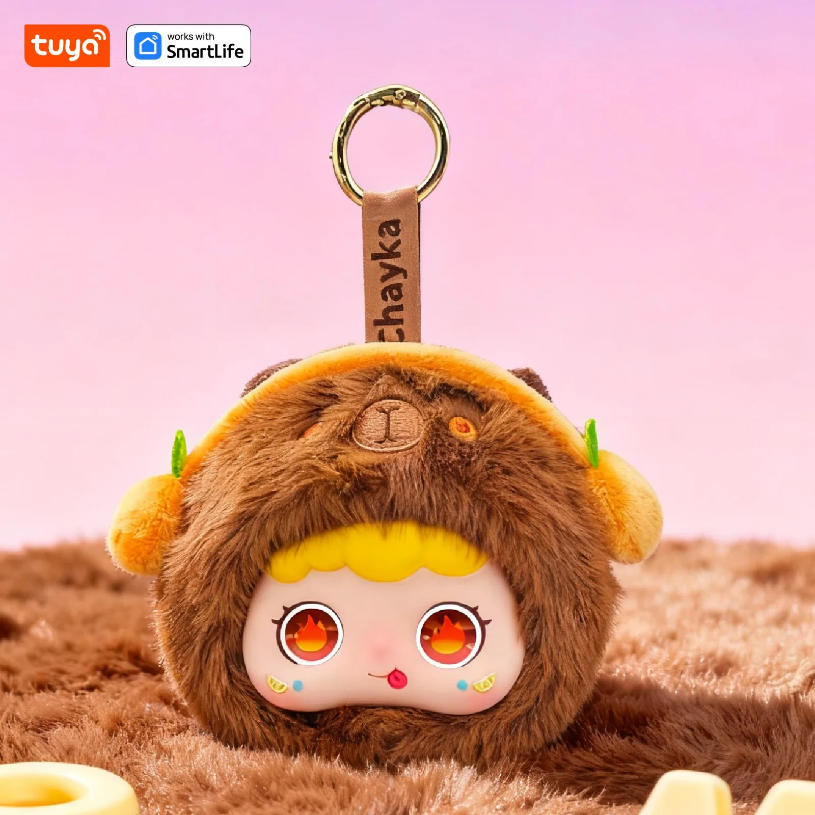 Capybara Tuya AI Plush Robot – 13-Language Voice Control, LED Eyes – image 3