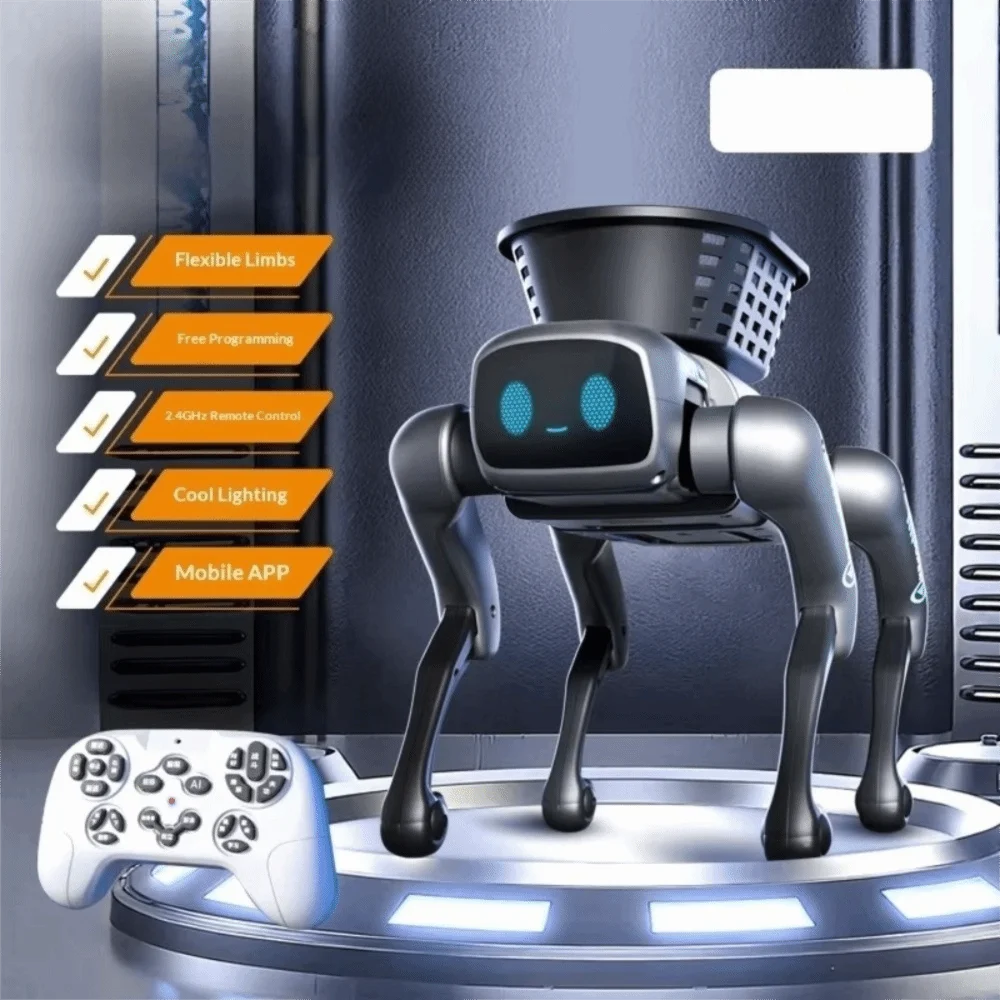Bionic Robot Dog with Loading Basket – App & Remote Control, Programmable