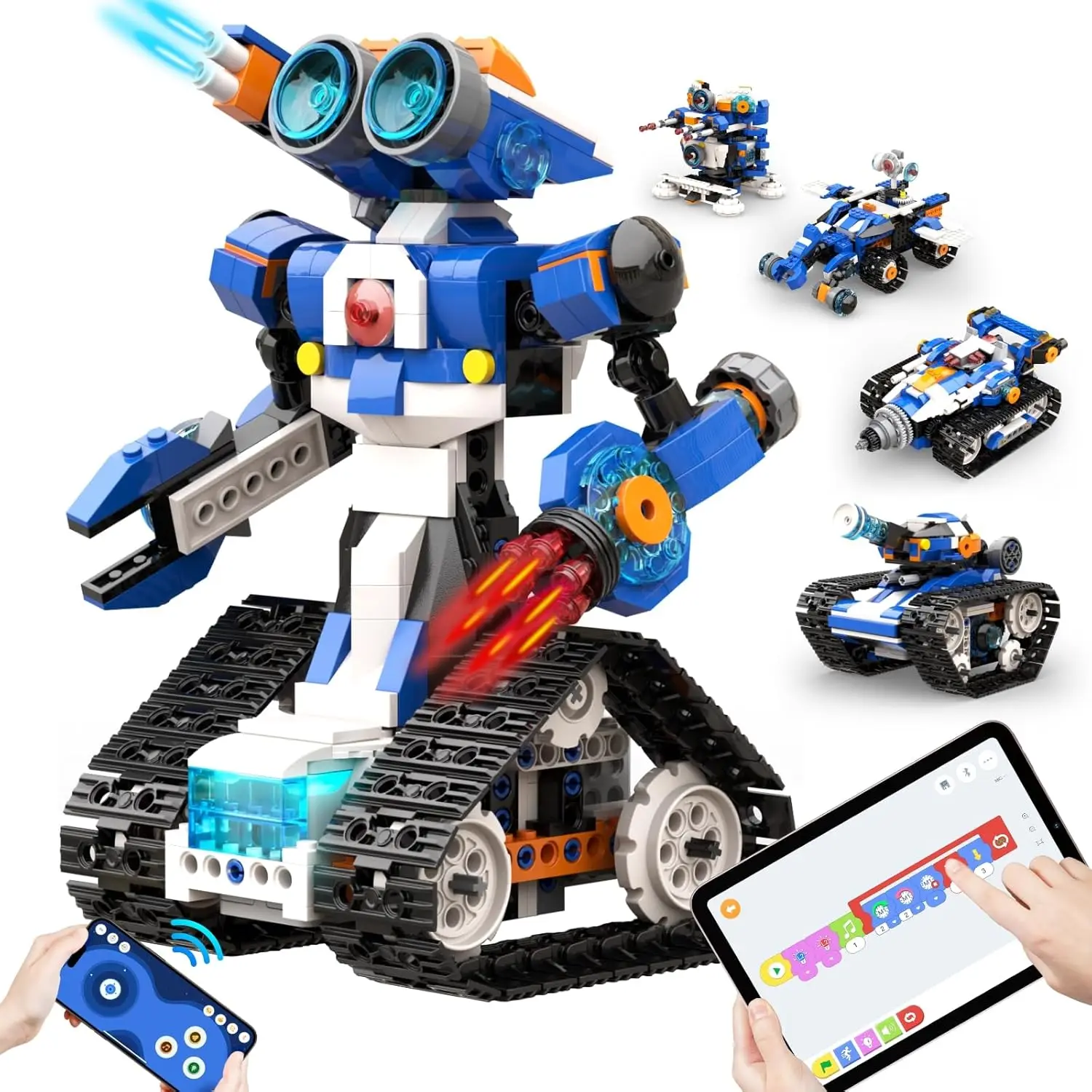 Apitor Robot J – 6-in-1 Coding Robot Kit, App & Remote, Ages 6–12