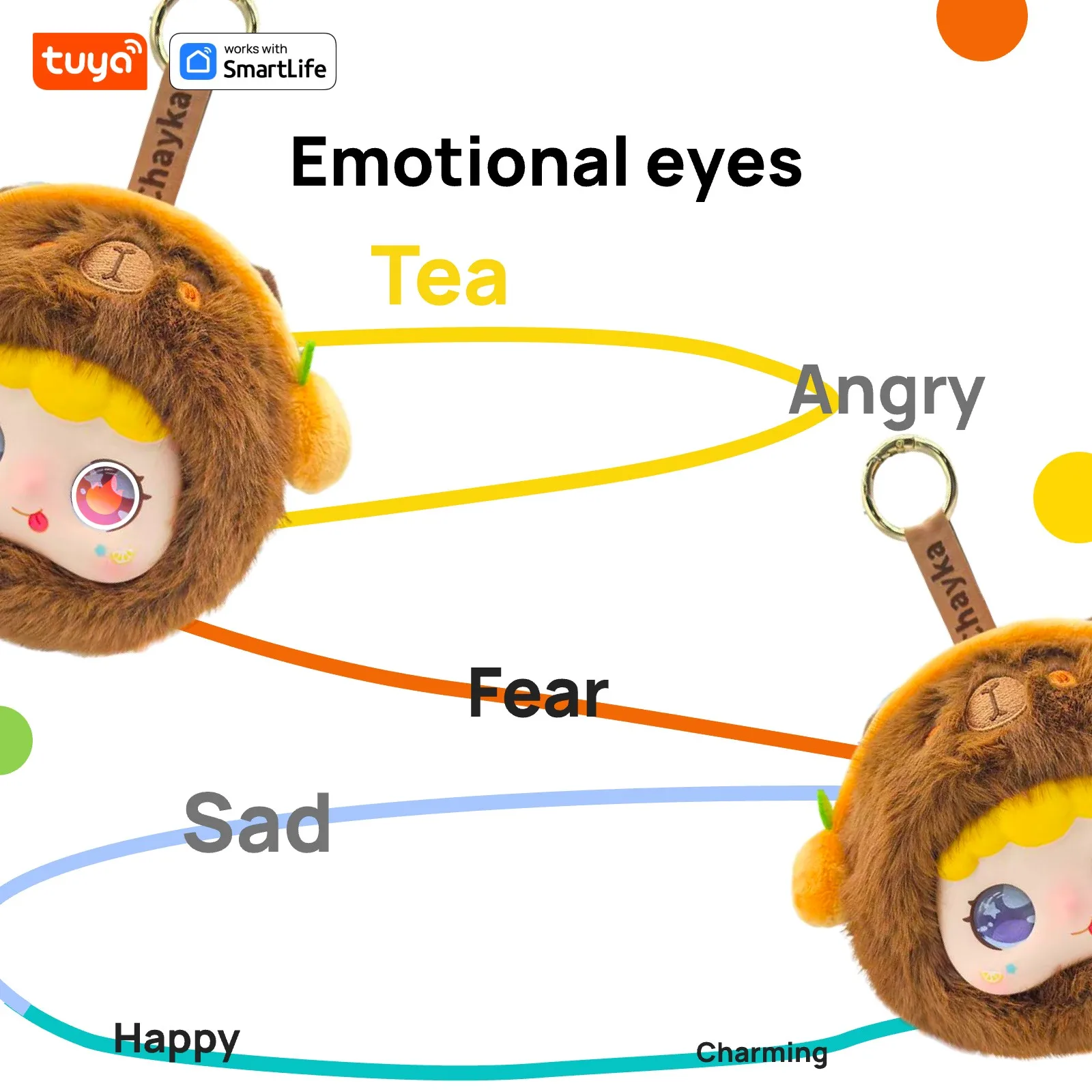 Capybara Tuya AI Plush Robot – 13-Language Voice Control, LED Eyes – image 4