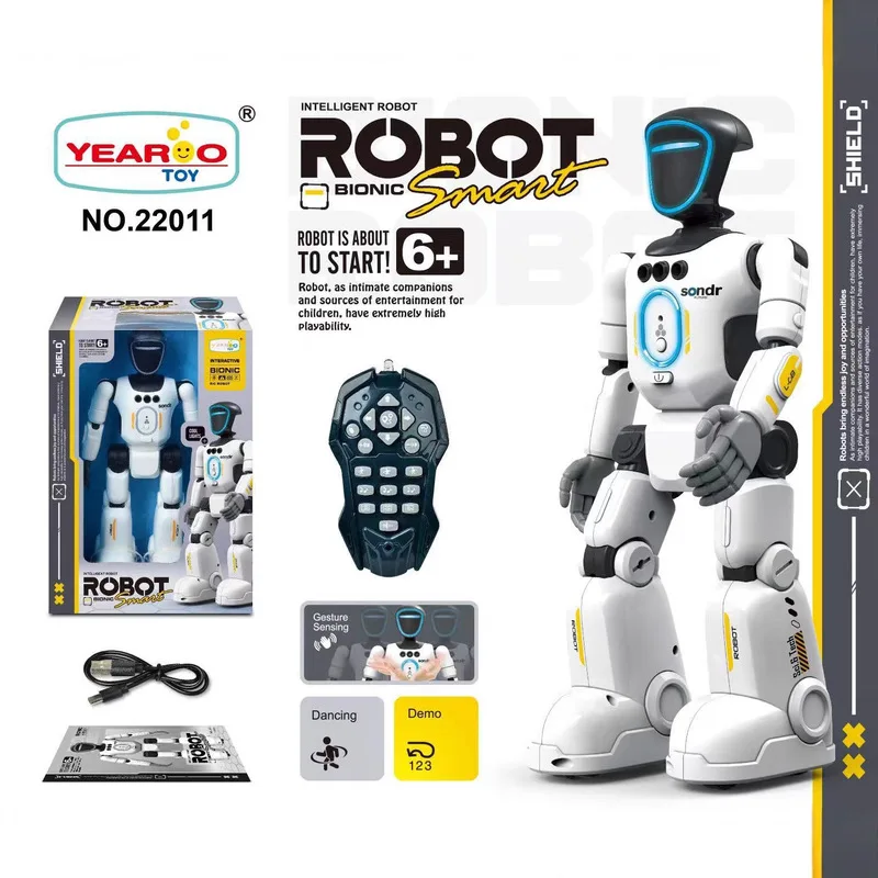Yearoo 22011 Bionic Smart Robot – Gesture Sensing, Dancing, Demo Mode, Ages 6+