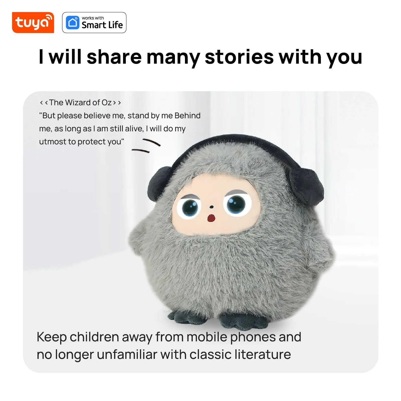 Tuya AI Plush Robot – Smart Voice, LED Eyes & Video Playback – image 11