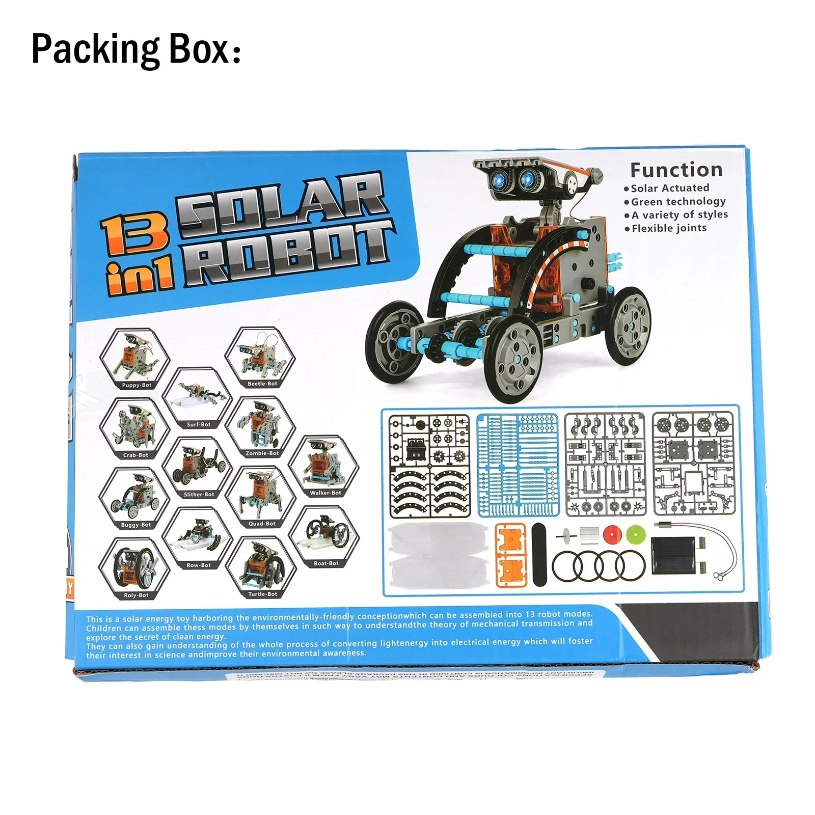 wishiot 12-in-1 Solar Robot Science Kit – Battery-Free Builds – image 6