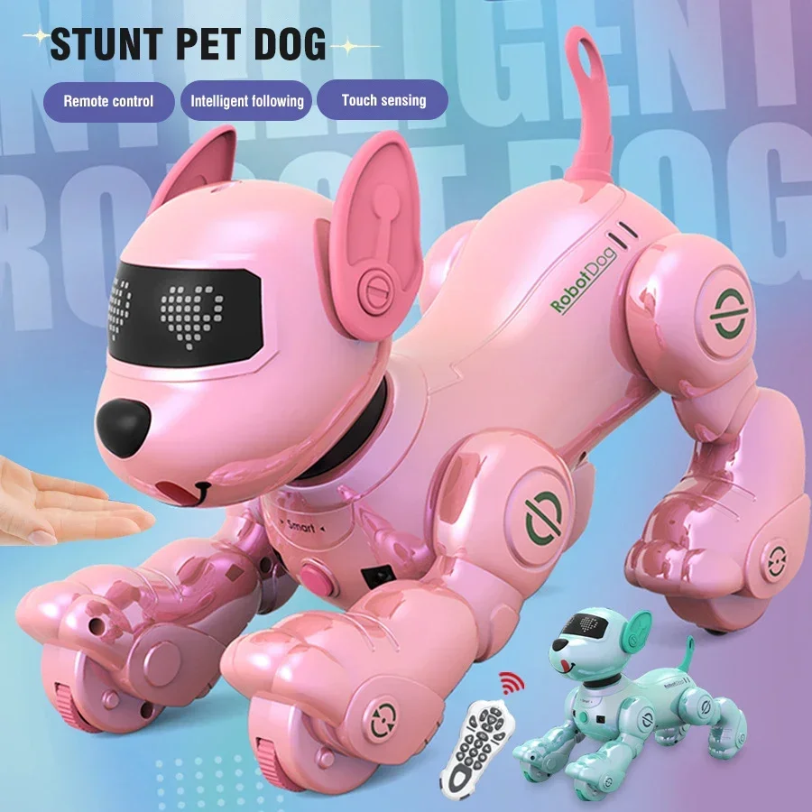 Kmoist Chrome Edition Stunt Robot Dog – UV-Plated Finish, Voice & Follow Mode – image 3