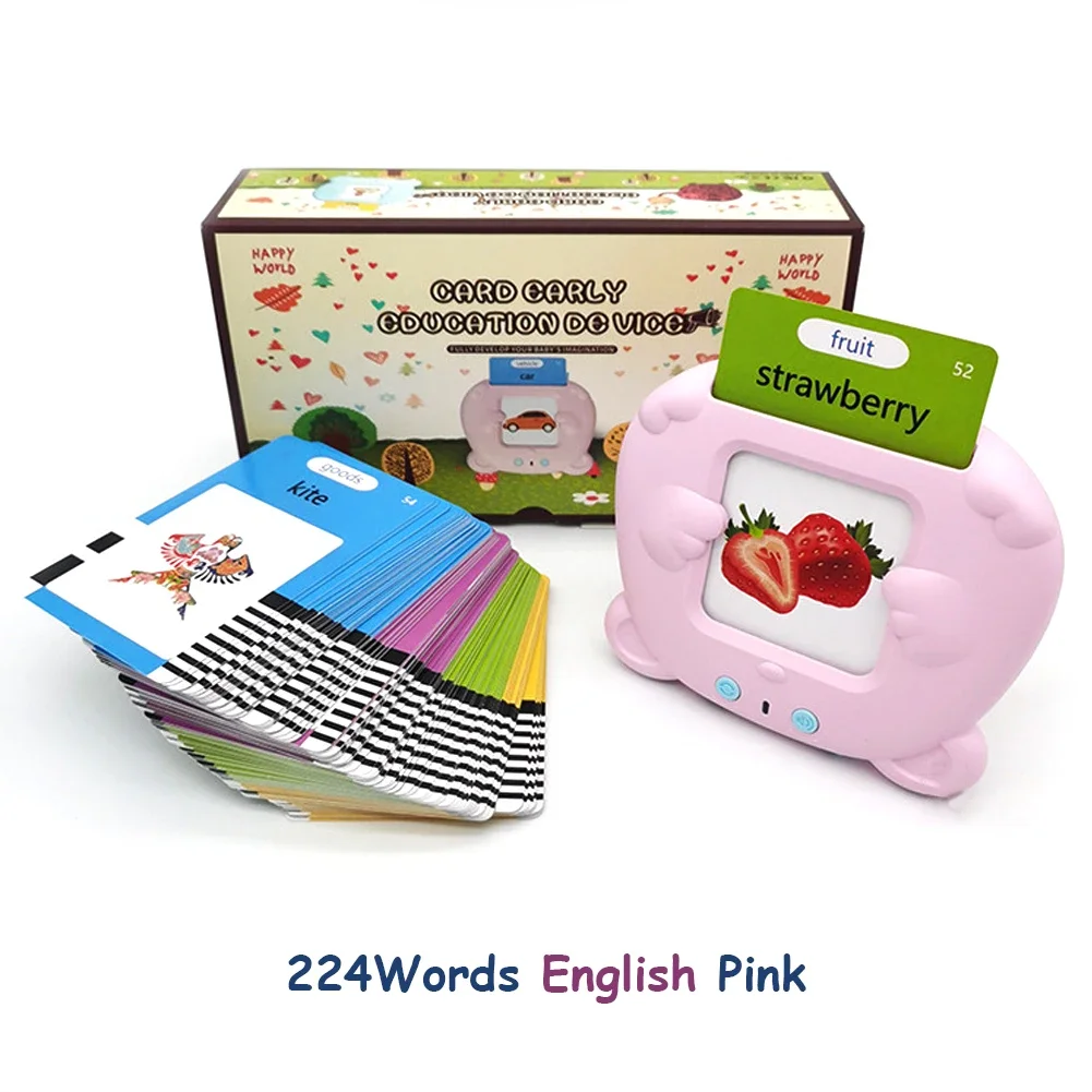 Cat Card Reader Learning Machine – 224 Sight Words, 112 Flash Cards – image 14