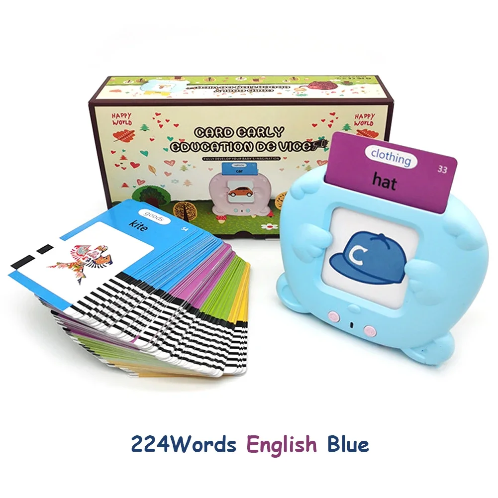 Cat Card Reader Learning Machine – 224 Sight Words, 112 Flash Cards – image 7