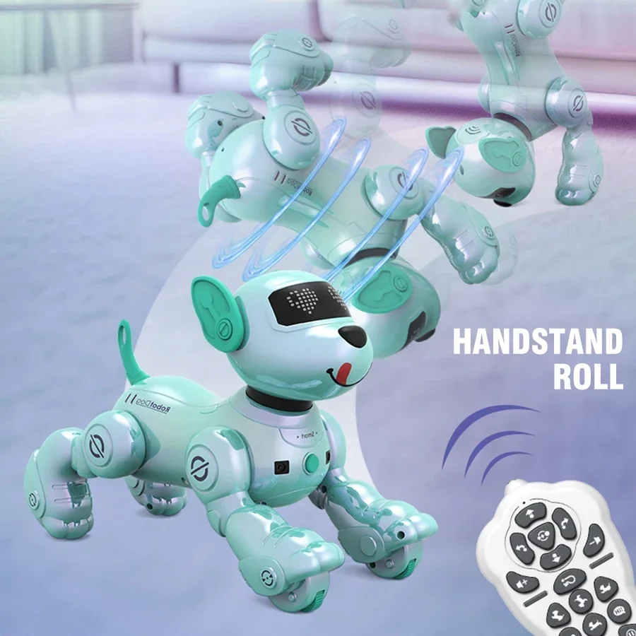 Kmoist Chrome Edition Stunt Robot Dog – UV-Plated Finish, Voice & Follow Mode – image 5